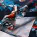 Yowablo Hemd Bluse Frauen Top Mode Retro Druck Langarm Revers lässig Bekleidung