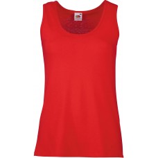 Fruit of the Loom Damen Tank Top Valueweight Vest Lady-Fit 61-376-0 Red S Bekleidung