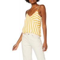 SELECTED FEMME Damen Slfdorit Strap AOP B Top Mehrfarbig Radiant Yellow Stripes Snow White Herstellergröße 40 Bekleidung