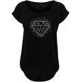 BlingelingShirts Damen Shirt Große Größen großer Diamant in kristall Glitzer Klunker Bling Bekleidung