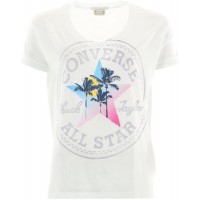 Converse - Maglietta J T-Shirt Mc Ct Ld Sunset R Up Donna Optical White Bekleidung
