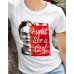 Damen-T-Shirt – Frida Kahlo Offizielles Schriftzug Fight Like a Girl Bekleidung