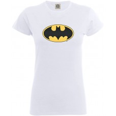 DC Comics Damen Official Batman Logo Womens T-Shirt Bekleidung