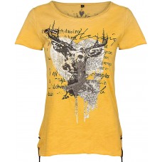 Hangowear Trachten-T-Shirt Letizia senfgelb Damen Bekleidung