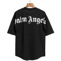Herren und Damen T-Shirt Palm Angel Kurzarm Casual Buchstaben mit Rundhalsausschnitt aus Baumwoll Fledermausärmeln A S Bekleidung
