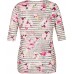 Rabe Damen Shirt mit floralem Muster und Streifen Bekleidung