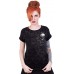 Spiral Direct Damen Skull Scroll Impression Cap Sleeve Top T-Shirt Schwarz Black 001 38 Herstellergröße Medium Bekleidung