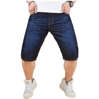 Celucke Herren Oversize Jeansshorts Denim Kurze Hose Stretch Sommer Jeans Bermuda Strand Sweatpants Bequeme Atmungsaktives Bekleidung