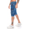 Crazy Age Herren Übergrößen Jeans Shorts Cargo Bermuda Bekleidung