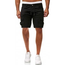 Herren Short Sommer Chino Cargo Jeans Hosen Stretch Sporthose Herren Hose mit Taschen Freizeithose Bekleidung