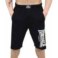 Lonsdale London Herren Jersey Logo Jam Shorts Black - fällt normal aus Bekleidung