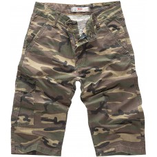 Lorenzo Loren Herren Shorts Jeans Camouflage M5 Bekleidung