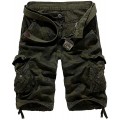 moroess Herren Bermuda Shorts Cargo Shorts Herren Sommer Camouflage Shorts Vintage Kurze Hose Bekleidung