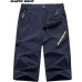 TACVASEN Herren Cargo Shorts 3 4 Outdoor Schnelltrocknende Bermuda Shorts mit Reißverschlusstasche Bekleidung