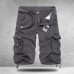 Vertvie Herren Vintage Cargo Hose Camouflage Bermuda Shorts Kurze Hose Strandhose Knielang Cargohose mit viele Tasche Bekleidung