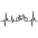 buXsbaum® Herren T-Shirt Frequenz Cycle | Fahrrad Bike Rad Bicycle Velo Drahtesel Bekleidung