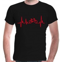 buXsbaum® Herren T-Shirt Frequenz Cycle | Fahrrad Bike Rad Bicycle Velo Drahtesel Bekleidung