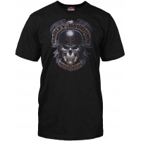Harley-Davidson Militär – Herren T-Shirt mit Totenkopf-Grafik – Baghdad | Ghoulish Bekleidung
