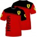 Herren Sommer Rundhalsausschnitt Kurzarm Top 3D Digitales Ferrari Logo Bedrucktes T-Shirt Lässiges Schnell Trocknendes Oberteil Bekleidung