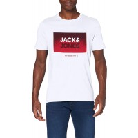 JACK & JONES Herren Jcosplatter Tee Ss Crew Neck FST T-Shirt Bekleidung
