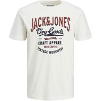JACK & JONES Herren Jjdenim Logo Tee Ss Crew Neck T-Shirt Bekleidung