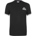 Lonsdale Herren T Shirt Kleines Logo Rundhals Kurzarm Bekleidung