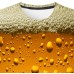 MAYOGO 3D Druck Tshirt Herren Kurzarm Round Hals Bier 3D Print T-Shirts Oberteile mit Sprüchen Männer Hemden Tops Bekleidung