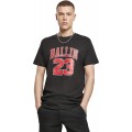 Mister Tee Unisex Herren T Ballin 23 Tee Print-Shirt zum Thema Basketball in Schwarz oder Gelb Größen XS-XXL Bekleidung