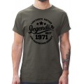 Shirtracer - Geburtstag - Legendär seit 1971 - schwarz - Tshirt Herren und Männer T-Shirts Shirtracer Bekleidung