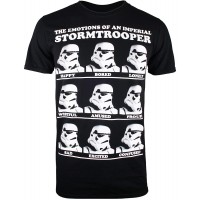 Star Wars Herren Trooper Emotions T-Shirt Bekleidung