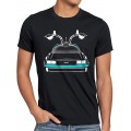 style3 Delorean Speed of Light Herren T-Shirt dmc-12 zeitreise mcfly Auto Bekleidung