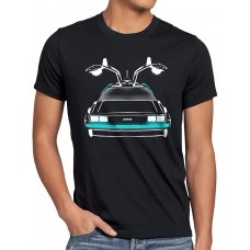 style3 Delorean Speed of Light Herren T-Shirt dmc-12 zeitreise mcfly Auto Bekleidung