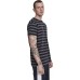 Urban Classics Herren T-Shirt mit Mehrfarbigen Querstreifen Multicolor Stripe Tee Bekleidung