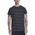 Urban Classics Herren T-Shirt mit Mehrfarbigen Querstreifen Multicolor Stripe Tee Bekleidung