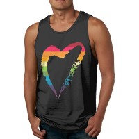 EDCVF Homosexuell Lesben Stolz Regenbogen Herren Tank Top Ärmellose T-Shirts Sport T-Shirt Fitness Bekleidung