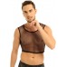iiniim Herren Tank Top Transparent Fitness Unterhemd Männer Netzhemd Netzshirt Ärmellos Weste S M L Bekleidung