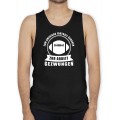Shirtracer - American Football - Zum American Football geboren - zur Arbeit gezwungen - weiß - Tanktop Herren und Tank-Top Männer Shirtracer Bekleidung