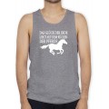 Shirtracer - Pferde - Das Glück der Erde liegt auf dem Rücken der Pferde - weiß - Tanktop Herren und Tank-Top Männer Shirtracer Bekleidung