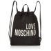Love Moschino Borsa Eco Shearling E Pu Damen Rucksackhandtasche Schwarz Nero 42x34x2 cm W x H L Schuhe & Handtaschen