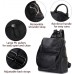 Ravuo Rucksack für Damen PU-Leder Anti-Diebstahl-Rucksack modische umwandelbare Schultertasche für Damen drei Tragemöglichkeiten Schwarz schwarz Small Schuhe & Handtaschen