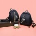 Tisdaini® Damen Rucksackhandtaschen modische segeltuch wasserdicht reise freizeit schulrucksack Schwarz A Schuhe & Handtaschen