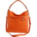 AmbraModa GL030 - Damen echt Ledertasche Handtasche Schultertasche Beutel Umhängtasche Orange Schuhe & Handtaschen