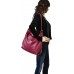 AmbraModa Italienische Ledertasche Damen handtasche rucksack 2 in 1 Damenrucksack Daypack Schultertasche Damen Handtasche Beutel GL019 Schwarz XL Schuhe & Handtaschen