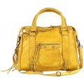 BZNA Bag Simona gelb Italy Designer Damen Ledertasche Handtasche Schultertasche Tasche Leder Beutel Neu Schuhe & Handtaschen