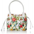 Gabor bags Umhängetasche Damen Granada Spring Weiß Blumenmuster L Handtasche Tasche Damen Schuhe & Handtaschen