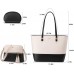 Hobo-Handtaschenset für Damen Schultertasche Tragetasche Handtasche 3-teilig. Beige-1 Medium Schuhe & Handtaschen