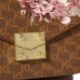 KARL LAGERFELD Paris Damen CORINNE MD SIGNATURE FLAP SHOULDER BAG Umwandelbare Schultertasche Braun Khaki Floral Einheitsgröße Schuhe & Handtaschen