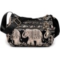 LaRechor Nationaler Elefant Damen Hobo Umhängetasche Schulter Tasche Messenger Tasche mit Grosse Kapazität für Reisen Einkaufen Schuhe & Handtaschen