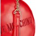 Love Moschino Damen BORSA QUILTED NAPPA PU Damentasche Rot Normale Schuhe & Handtaschen