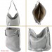 modamoda de - T177 - ital. Damen Schultertasche aus Leder FarbeRapsgelb Schuhe & Handtaschen
